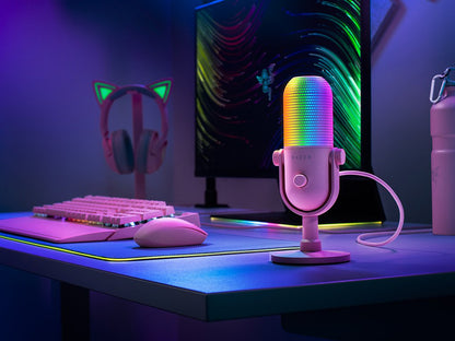 Mikrofon Razer Seiren V3 Chroma, roza
