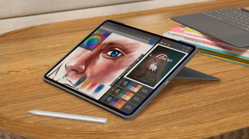 Ovitek s tipkovnico Logitech Combo Touch za iPad Pro 13", M4, M5, grafiten, SLO g.