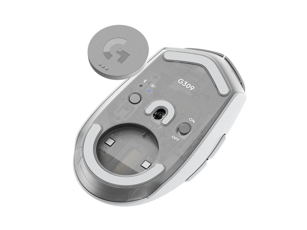 Miška Logitech G309 LIGHTSPEED Wireless, bela