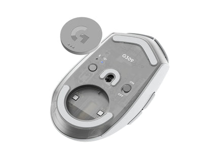 Miška Logitech G309 LIGHTSPEED Wireless, bela