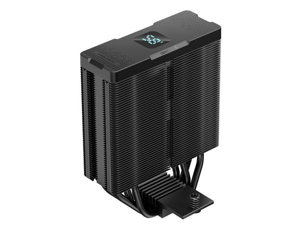 Hladilnik za procesor DeepCool AG400 Digital Plus ARGB, 2x 120mm,  črn
