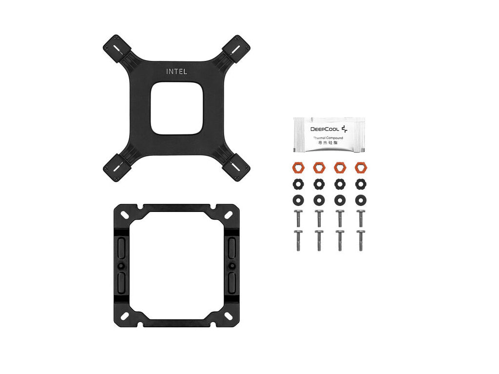 Hladilnik za procesor DeepCool AG400 Digital Plus ARGB, 2x 120mm,  črn