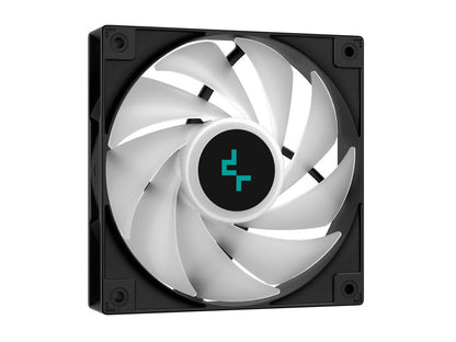 Hladilnik za procesor DeepCool AG400 Digital Plus ARGB, 2x 120mm,  črn
