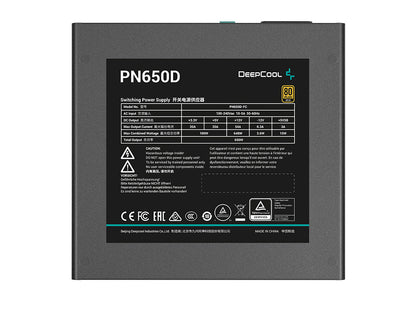 Napajalnik ATX DeepCool PN650D, 650W, 12V-2x6, 80 PLUS Gold, črn