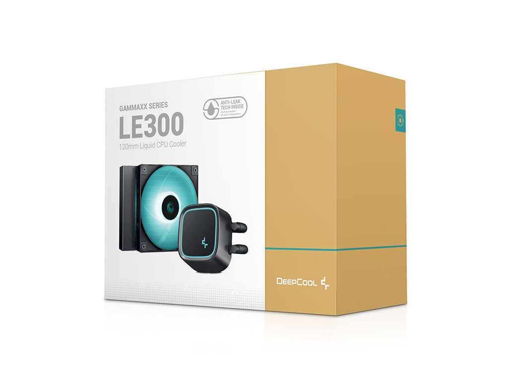 Komplet za tekočinsko hlajenje AIO Liquid Cooler DeepCool LE300 Marrs, 120mm, LED, črn