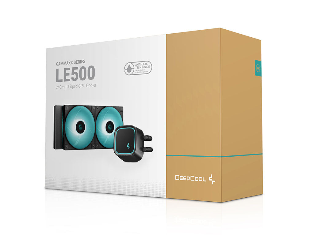 Komplet za tekočinsko hlajenje AIO Liquid Cooler DeepCool LE500 Marrs, 240mm, LED, črn