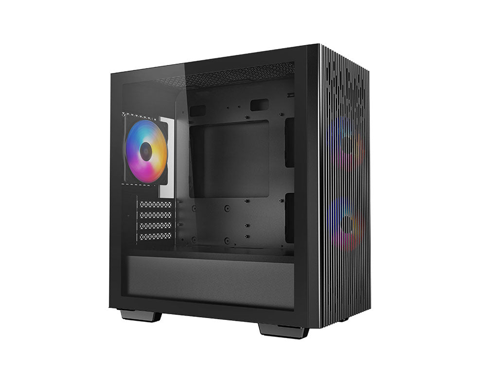 Računalniško ohišje DeepCool MATREXX 40 3FS, Micro-ATX, kaljeno steklo, črno