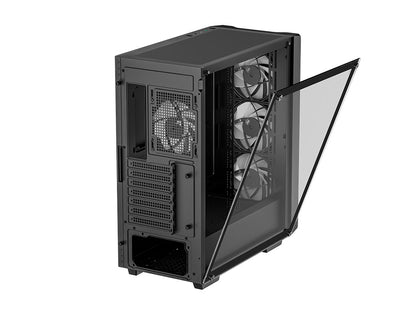 Računalniško ohišje DeepCool CC560 V2, ATX, LED, kaljeno steklo, črno