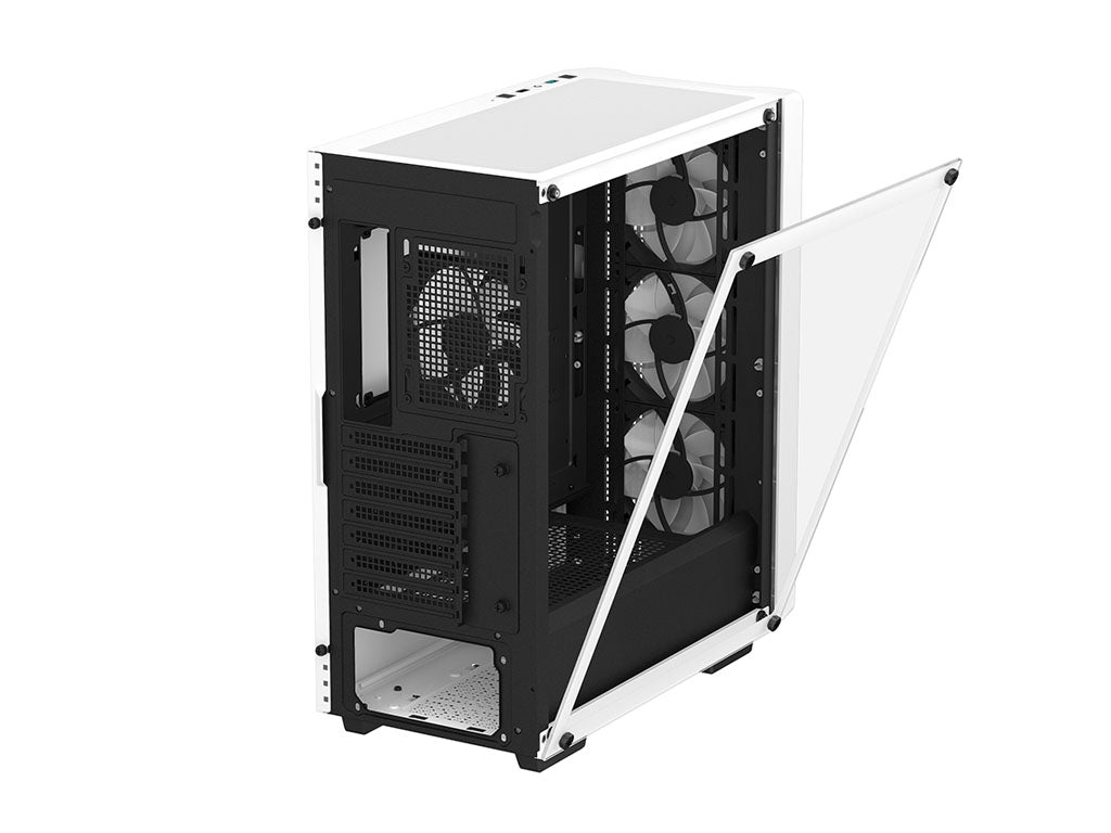 Računalniško ohišje DeepCool CC560 WH V2, ATX, LED, kaljeno steklo, belo