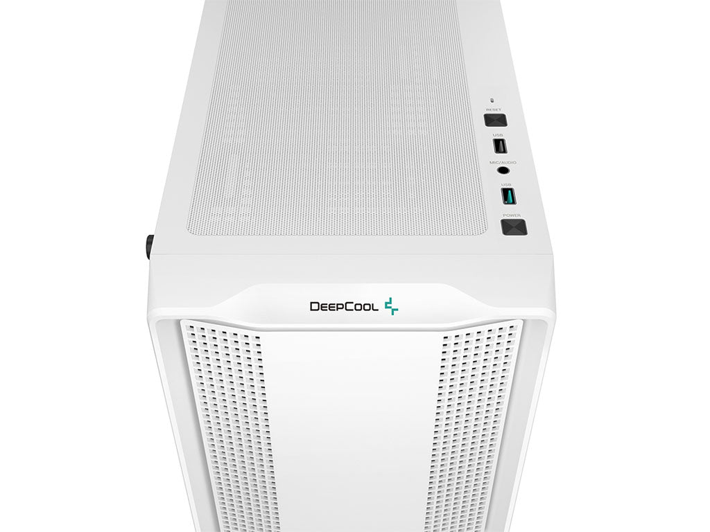Računalniško ohišje DeepCool CC560 WH V2, ATX, LED, kaljeno steklo, belo