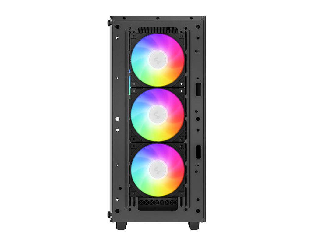 Računalniško ohišje DeepCool CC560 ARGB V2, ATX, RGB, kaljeno steklo, črno