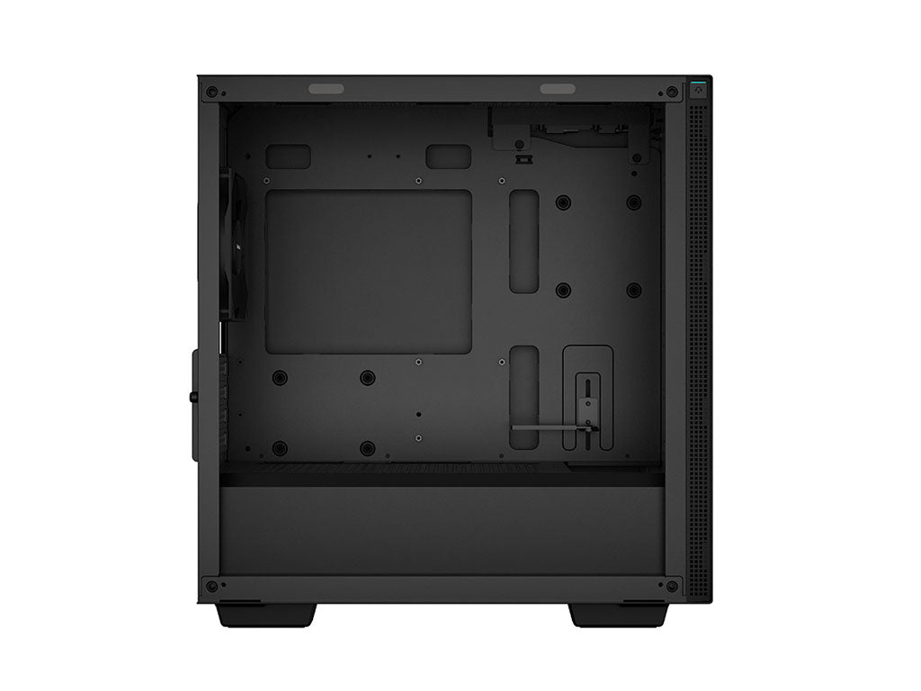 Računalniško ohišje DeepCool CH370, Micro-ATX, kaljeno steklo, črno