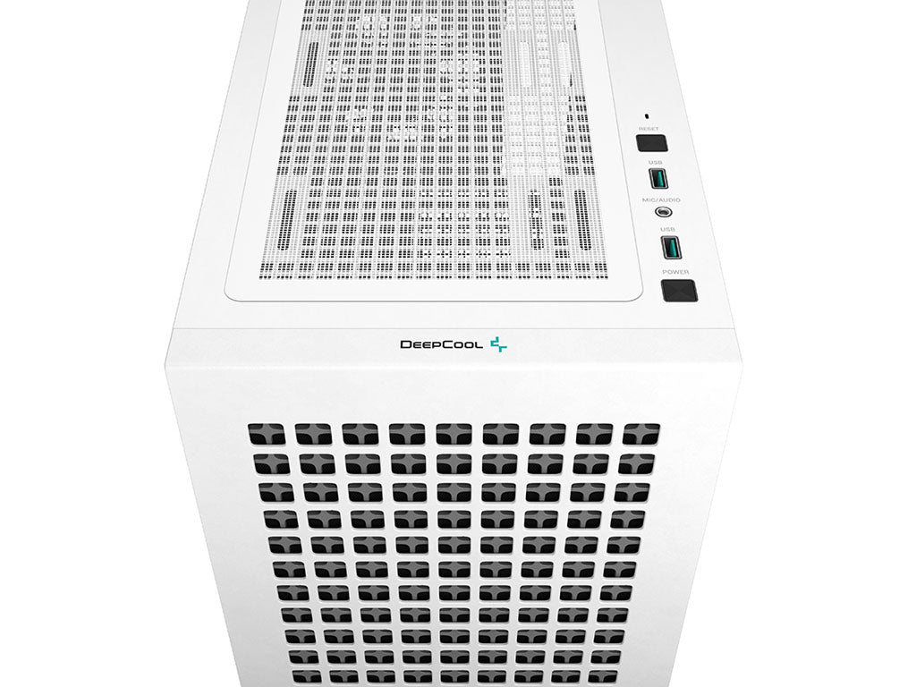 Računalniško ohišje DeepCool CH370 WH, Micro-ATX, kaljeno steklo, belo