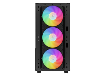 Računalniško ohišje DeepCool CH560 Digital, E-ATX, ARGB, LCD, kaljeno steklo, črno