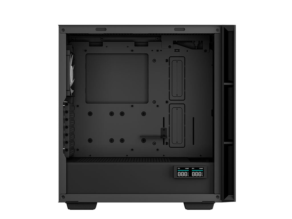 Računalniško ohišje DeepCool CH560 Digital, E-ATX, ARGB, LCD, kaljeno steklo, črno