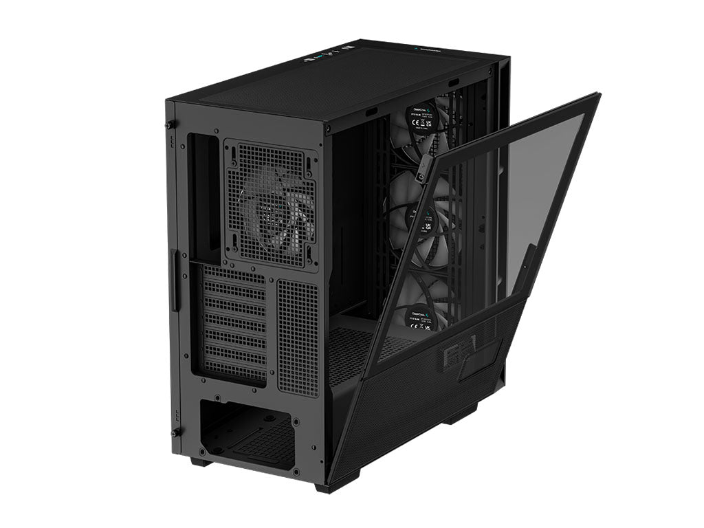 Računalniško ohišje DeepCool CH560 Digital, E-ATX, ARGB, LCD, kaljeno steklo, črno
