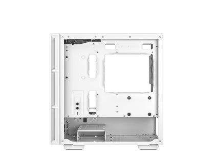 Računalniško ohišje DeepCool CH360 Digital, Micro-ATX, ARGB, LCD, kaljeno steklo, belo