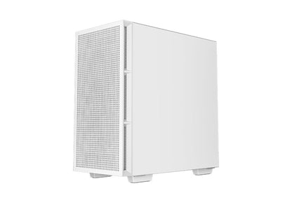 Računalniško ohišje DeepCool CH360 Digital, Micro-ATX, ARGB, LCD, kaljeno steklo, belo