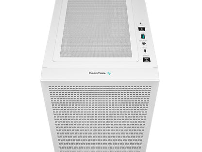 Računalniško ohišje DeepCool CH360 Digital, Micro-ATX, ARGB, LCD, kaljeno steklo, belo