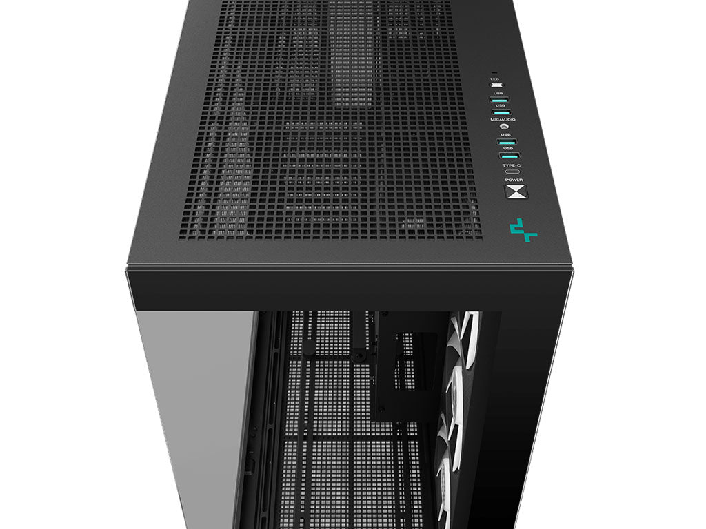 Računalniško ohišje DeepCool CH780 Full Tower, E-ATX, ARGB, kaljeno steklo, črno