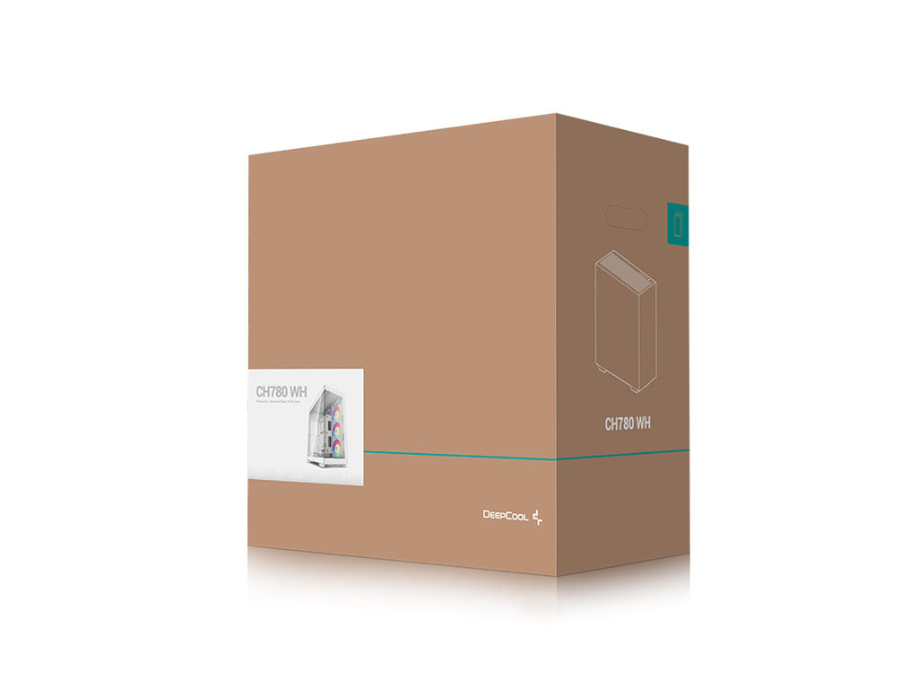 Računalniško ohišje DeepCool CH780 WH Full Tower, E-ATX, ARGB, kaljeno steklo, belo