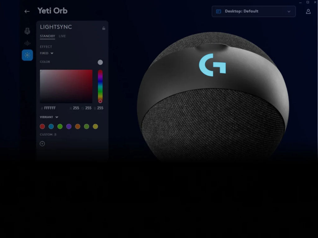 Mikrofon Logitech Yeti Orb, Gaming, LIGHTSYNC RGB, USB