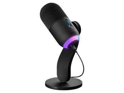 Mikrofon Logitech Yeti GX, LIGHTSYNC RGB, Gaming, USB, črn