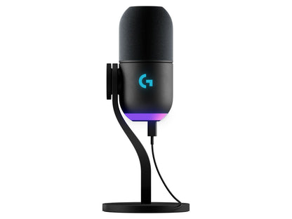 Mikrofon Logitech Yeti GX, LIGHTSYNC RGB, Gaming, USB, črn