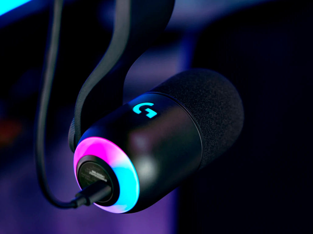 Mikrofon Logitech Yeti GX, LIGHTSYNC RGB, Gaming, USB, črn