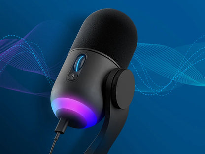 Mikrofon Logitech Yeti GX, LIGHTSYNC RGB, Gaming, USB, črn
