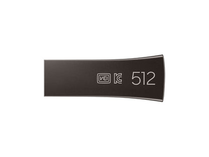 USB ključek Samsung BAR Plus, 512GB, USB 3.2 400 MB/s, siv