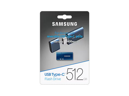 USB ključek Samsung Type-C, 512GB, USB 3.2 400 MB/s, moder