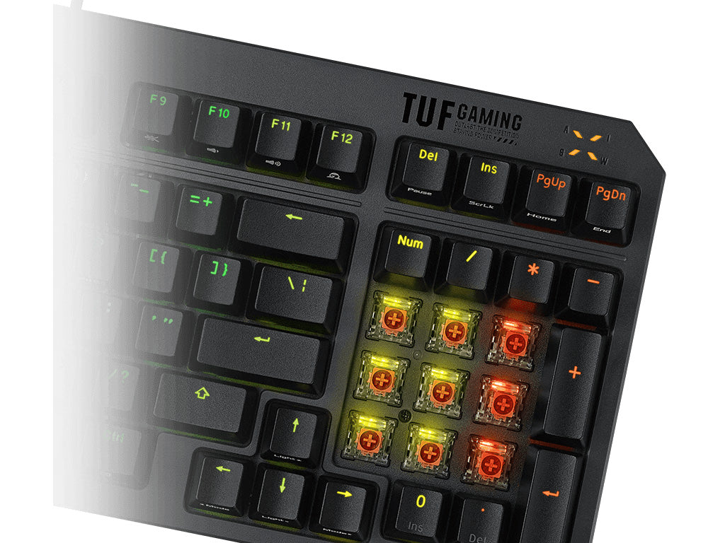Tipkovnica ASUS TUF Gaming K3 Gen II, Red Linear Optical, RGB, USB, UK SLO g.