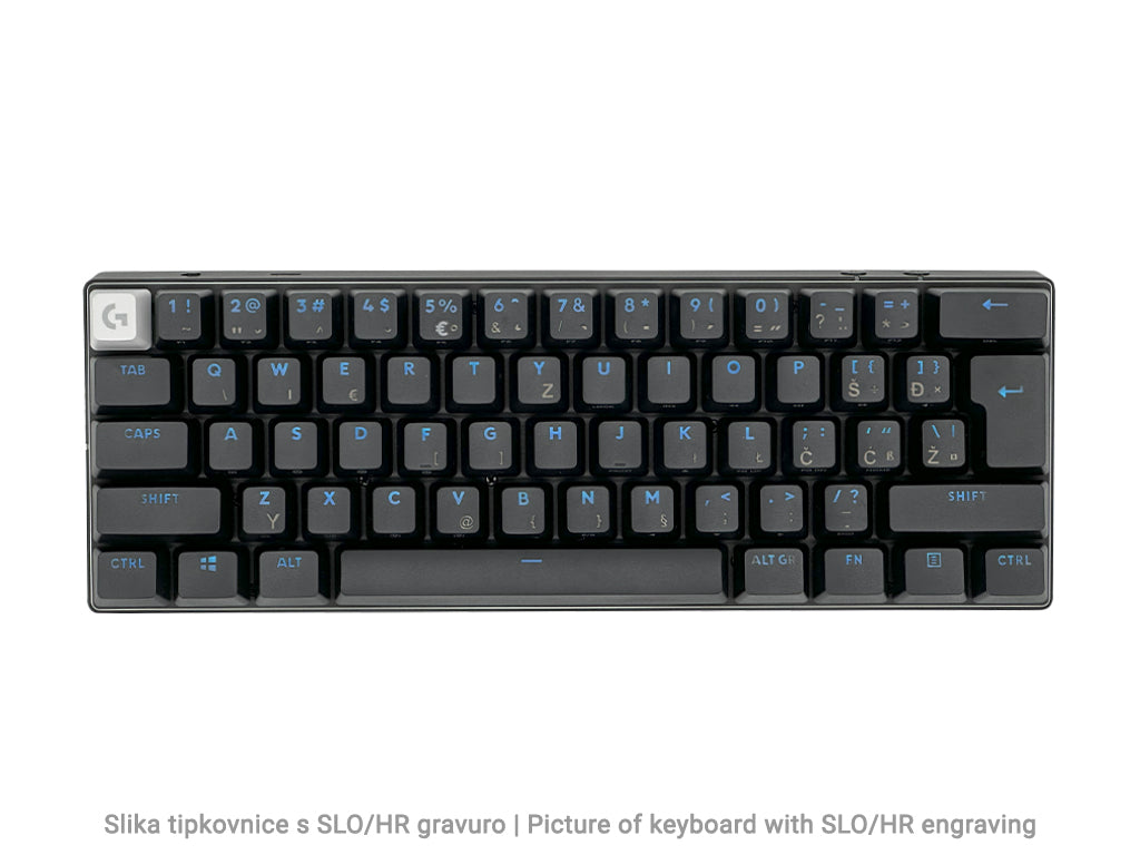 Tipkovnica Logitech PRO X 60 LIGHTSPEED Wireless, Tactile, črna,  SLO. g.