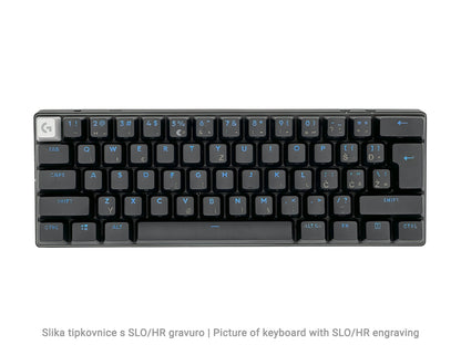 Tipkovnica Logitech PRO X 60 LIGHTSPEED Wireless, Tactile, črna,  SLO. g.