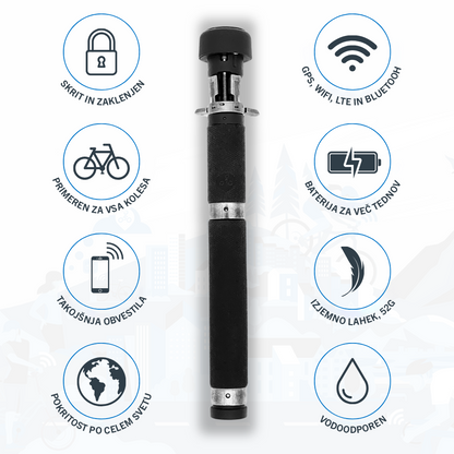 GPS sledilec BikeFinder Gen2, proti kraji kolesa