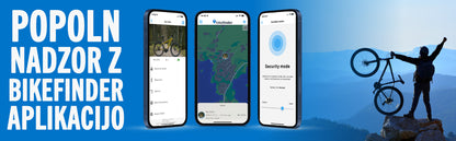 GPS sledilec BikeFinder Gen2, proti kraji kolesa