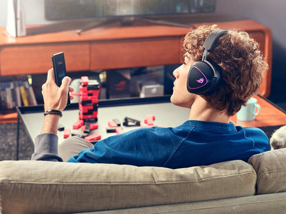 Slušalke ASUS ROG Delta II, Wireless, Bluetooth, črne