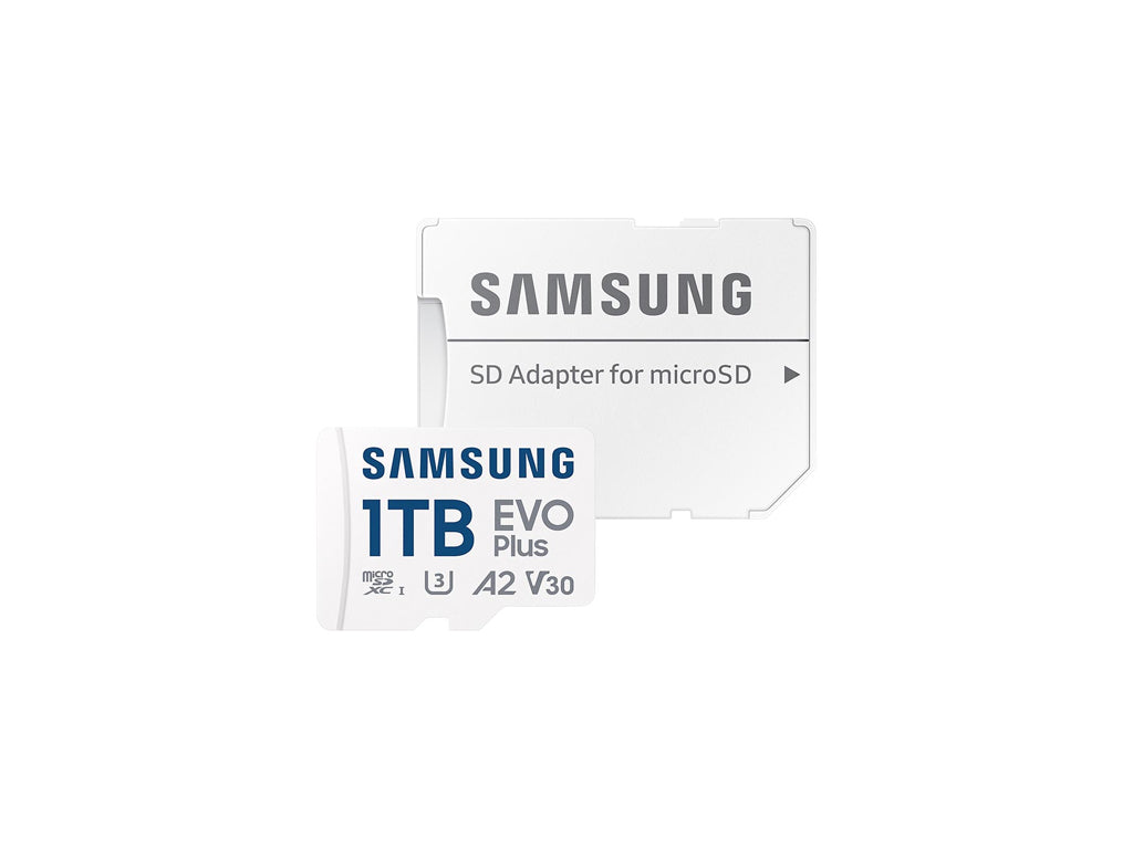 Spominska kartica Samsung EVO Plus, micro SDXC, 1TB, 160MB/s, U3, V30, A2, UHS-I, z adapterjem