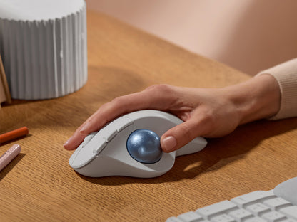 MIška Logitech M575 S Wireless Trackball, bela, Bluetooth