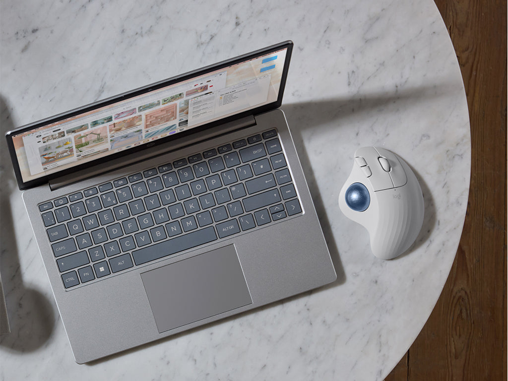 MIška Logitech M575 S Wireless Trackball, bela, Bluetooth