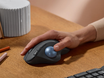 MIška Logitech M575 S Wireless Trackball, grafitna, Bluetooth