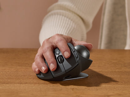 Miška Logitech MX Ergo S Advanced Wireless Trackball, grafitna, Bluetooth