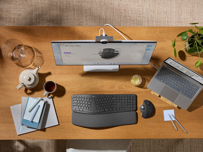 Miška Logitech MX Ergo S Advanced Wireless Trackball, grafitna, Bluetooth