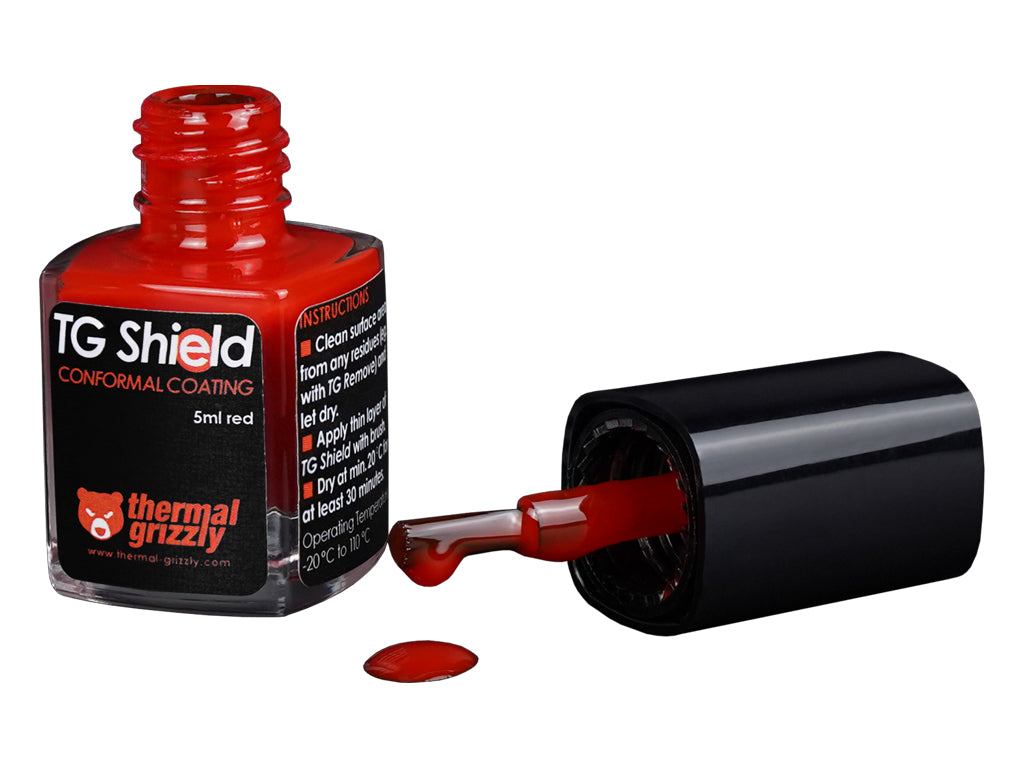 Zaščitni premaz Thermal Grizzly TG Shield, 5 ml, rdeč