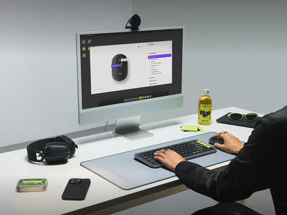 Miška Logitech POP Mouse z EMOJI, Bluetooth, grafitna