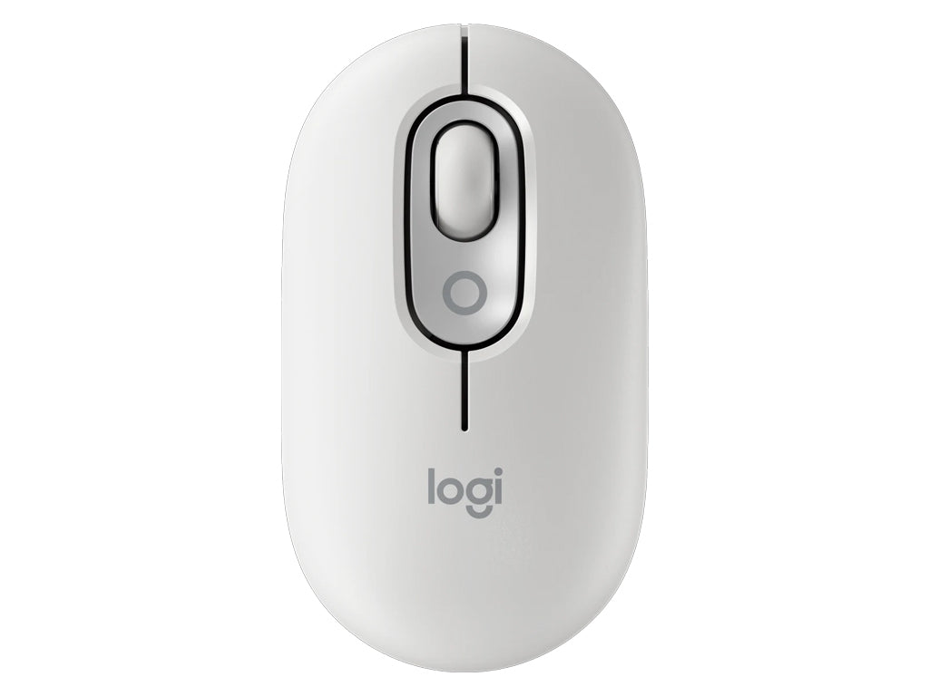 Miška Logitech POP Mouse z EMOJI, Bluetooth, bela