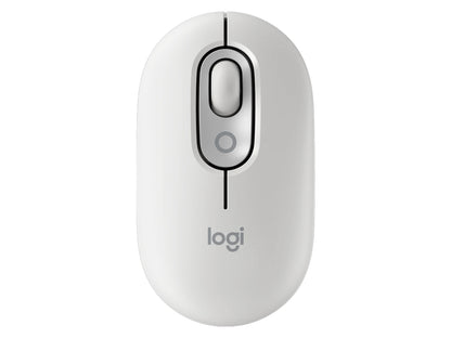 Miška Logitech POP Mouse z EMOJI, Bluetooth, bela