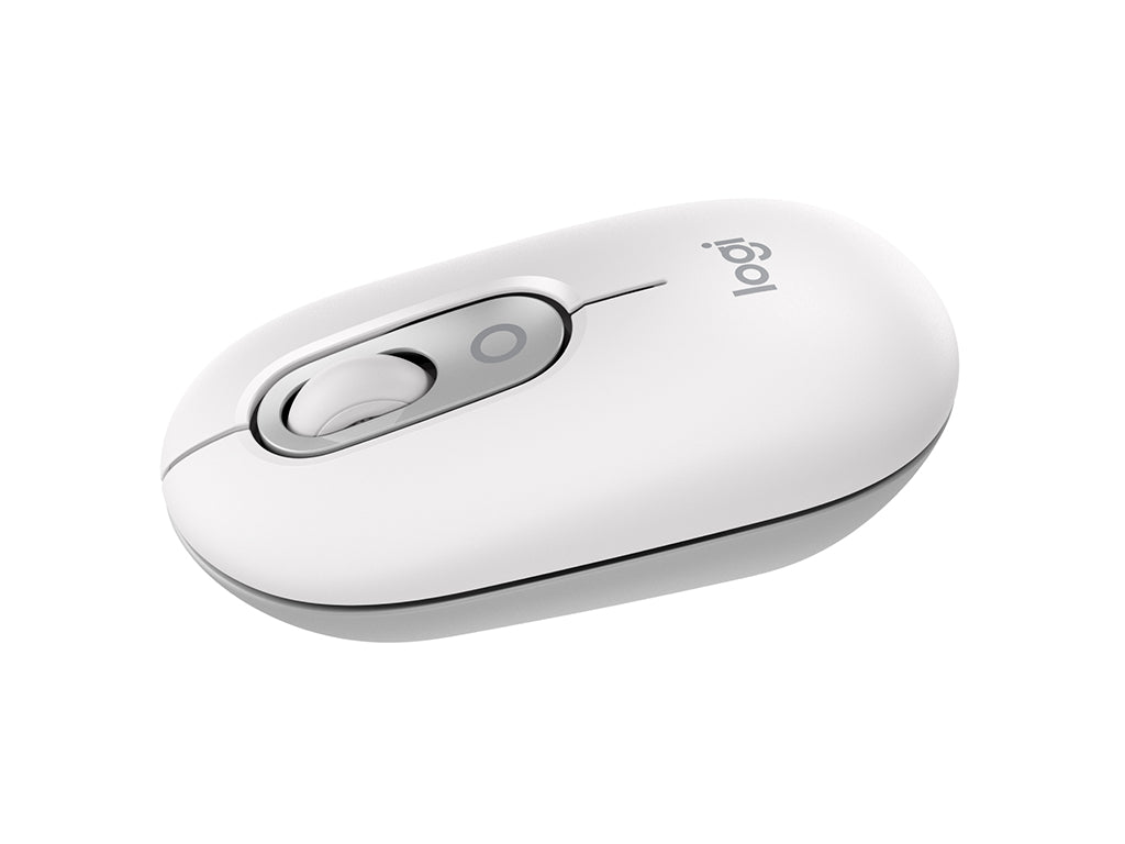 Miška Logitech POP Mouse z EMOJI, Bluetooth, bela