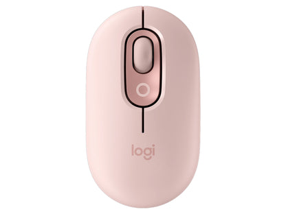 Miška Logitech POP Mouse z EMOJI, Bluetooth, roza
